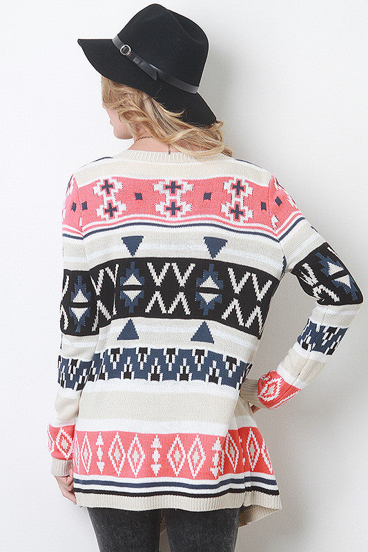 Tribal Asymmetry Cardigan
