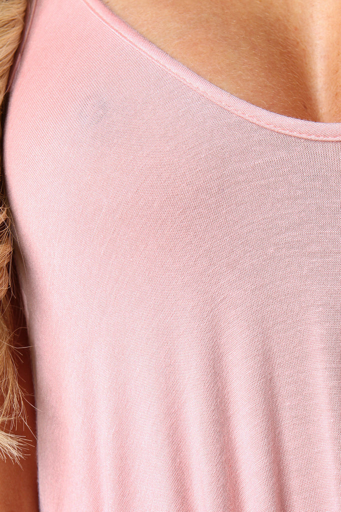 Plunging Neckline Draping Oversize Jumpsuit