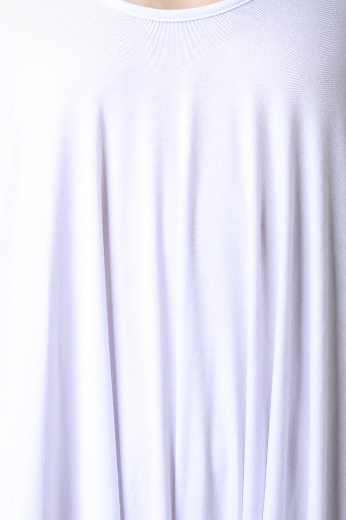 Plunging Neckline Draping Oversize Jumpsuit