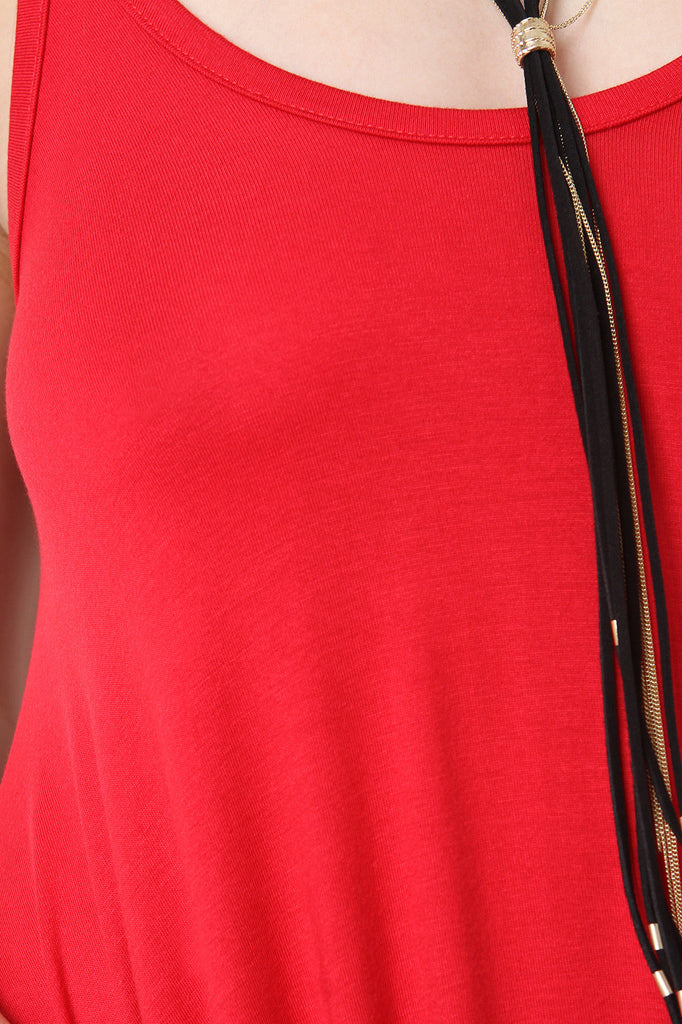 Solid Loose Baggy Jumpsuit