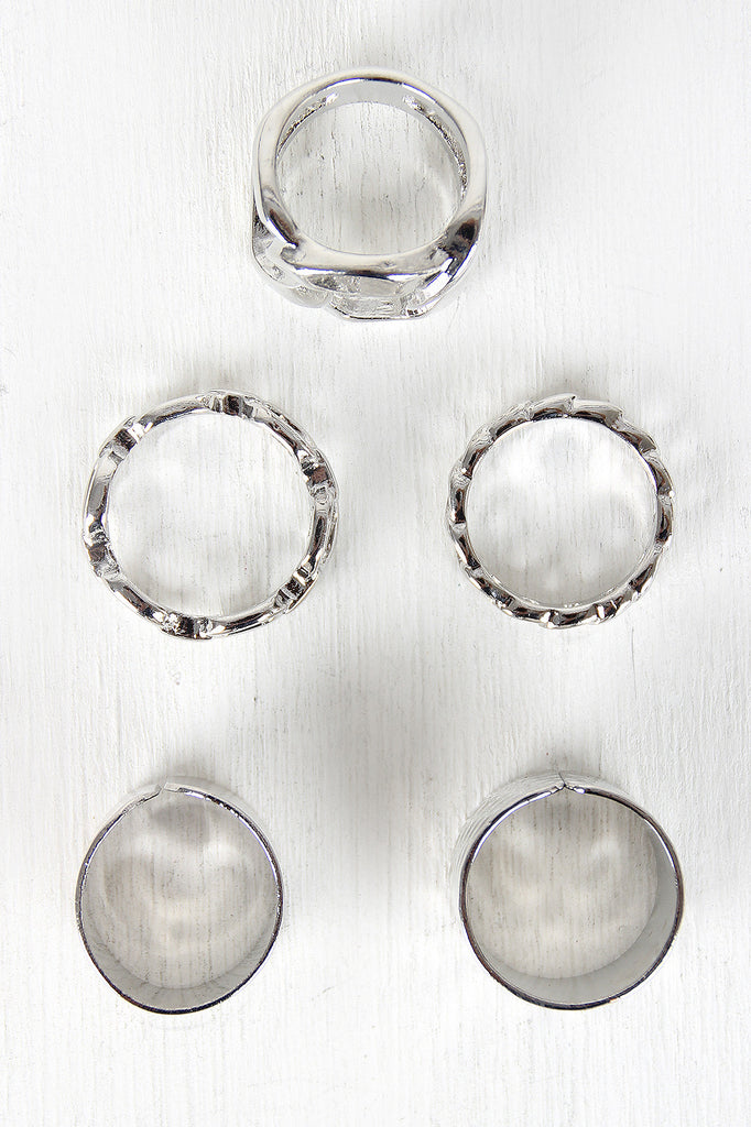Chain Link Ring Set