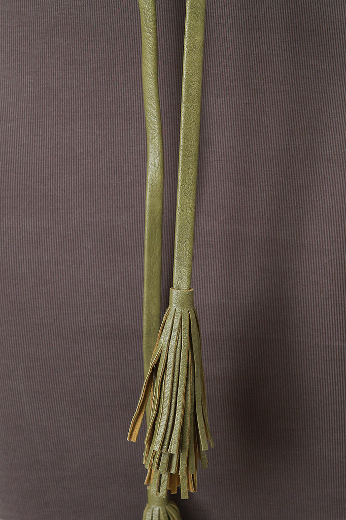 Skinny Tie Tassel Obi Wrap Belt