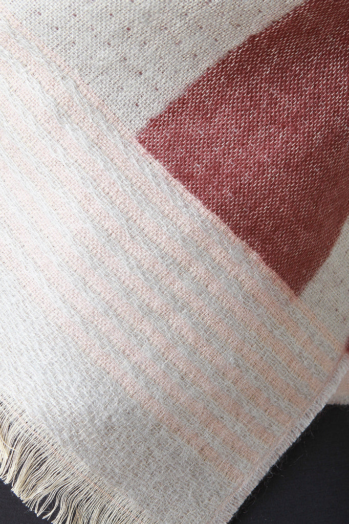 Soft Knit Squared Blanket Scarf