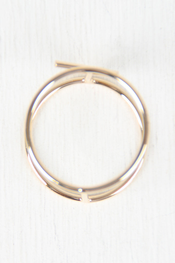 Double Band Parallel Bar Ring