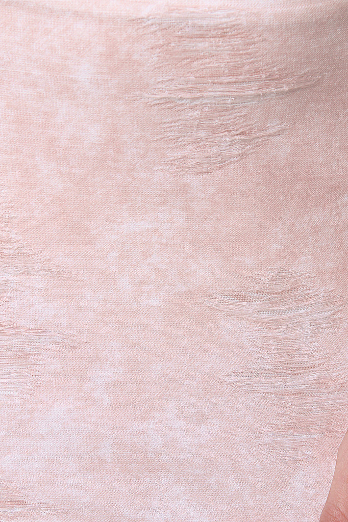 High Waisted Distressed Mini Skirt