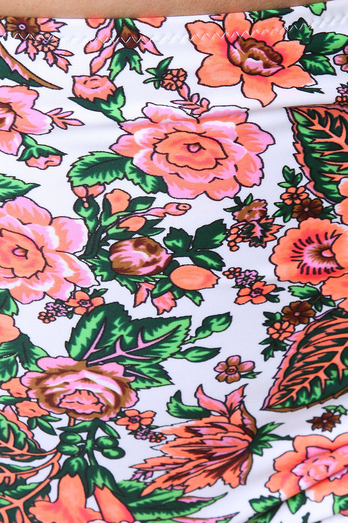 Tropical Floral High Waist Bikini Set