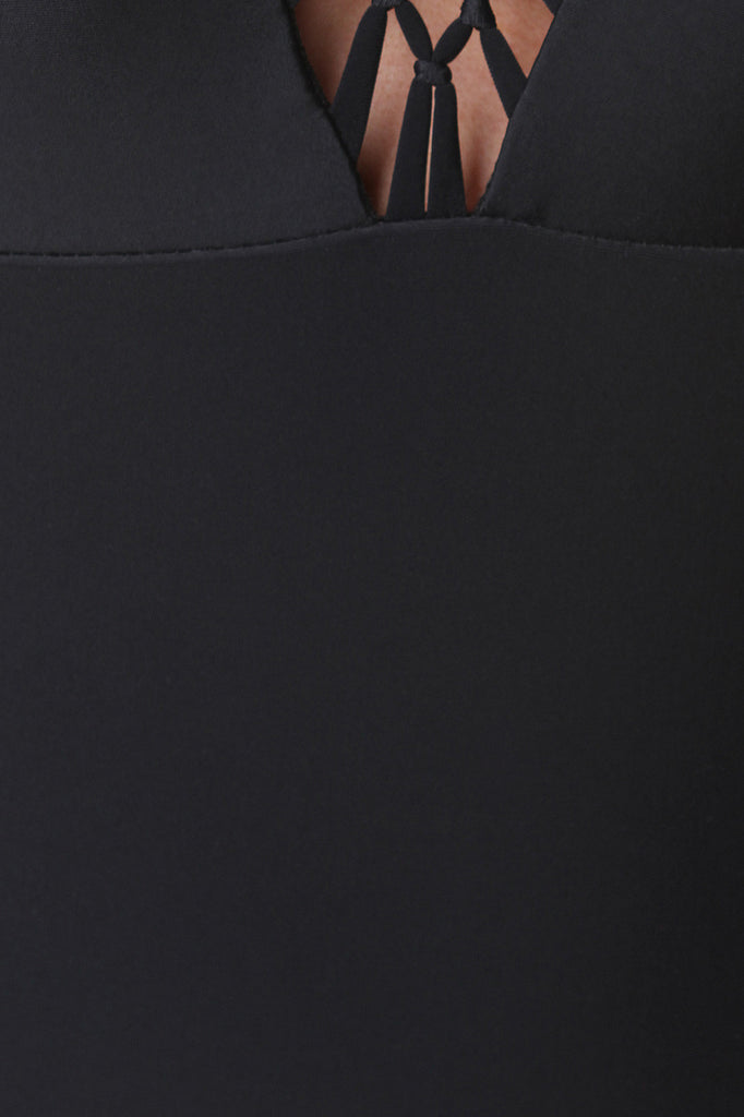 Knotted Cage Halter Swimsuit