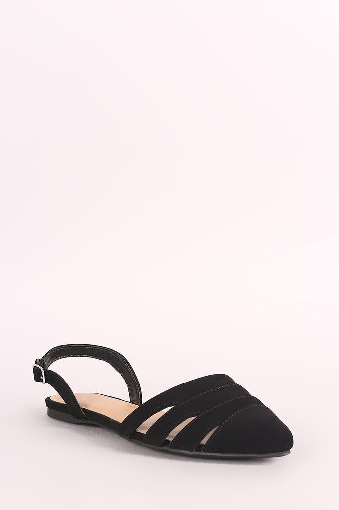 City Classified Nubuck Slingback Flat