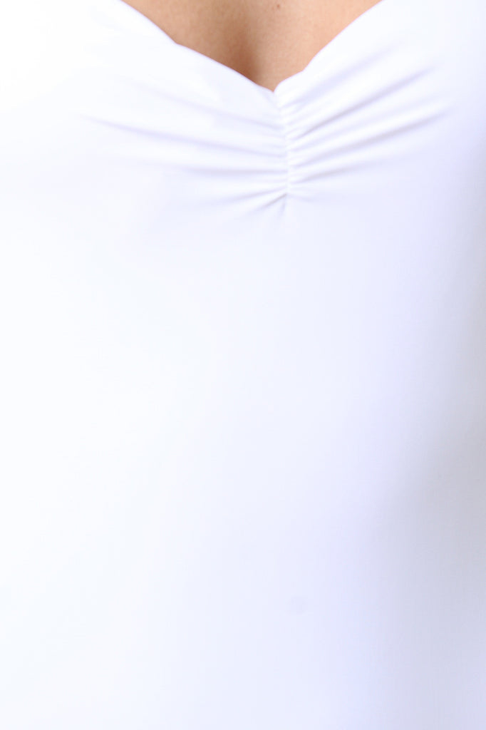 Sweetheart Ruched Halter One Piece Swimsuit