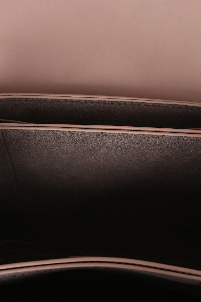 Hoop Accent Vegan Leather Crossbody Bag