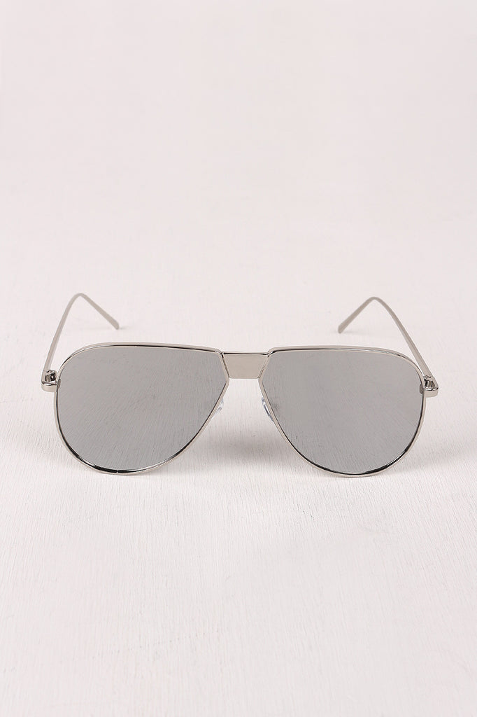Fresh Mirrored Lens Aviator Sunglasses