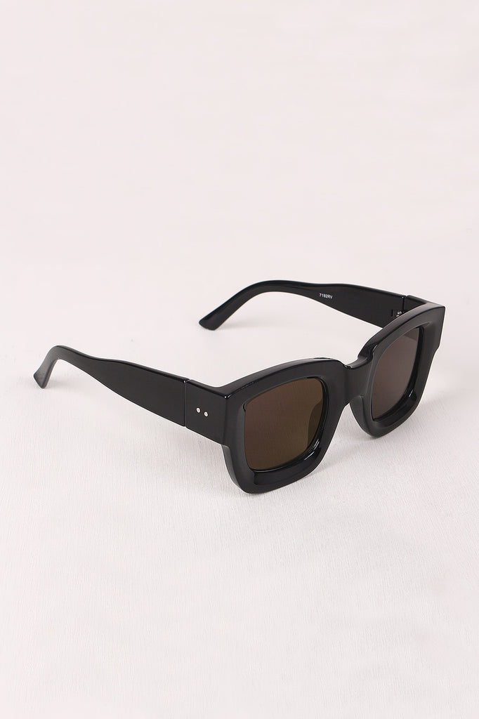 Mirrored Lens Wayfarer Sunglasses