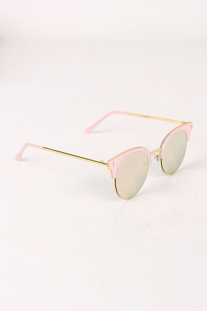 Round Clubmaster Sunglasses