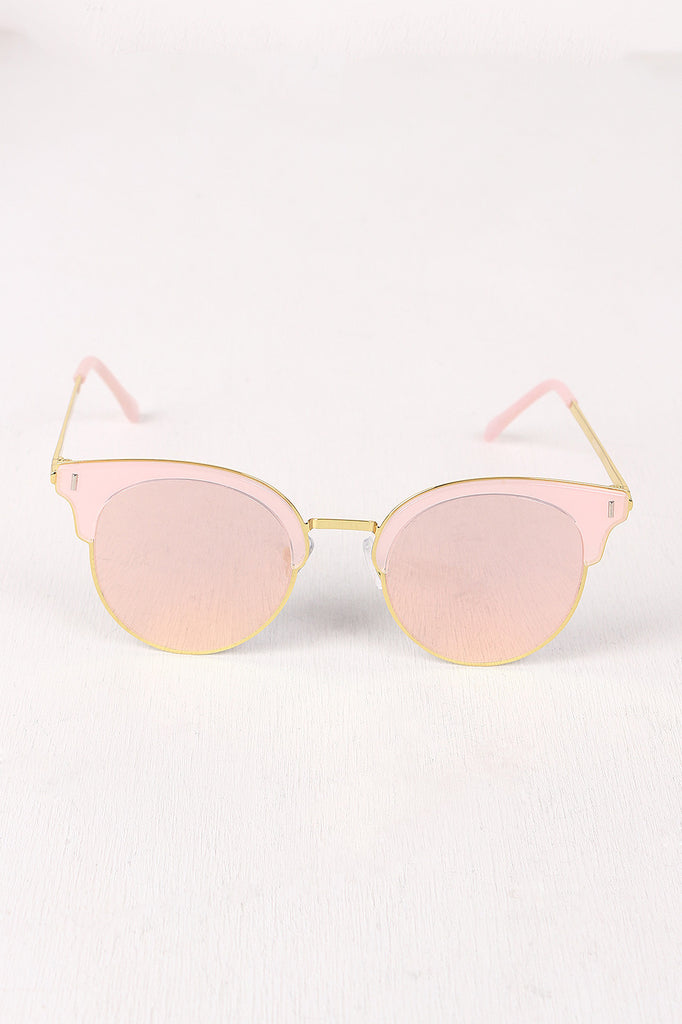 Round Clubmaster Sunglasses