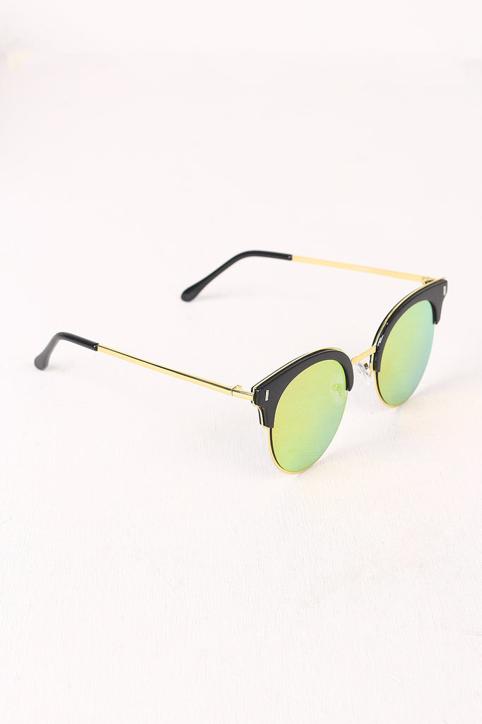Round Clubmaster Sunglasses
