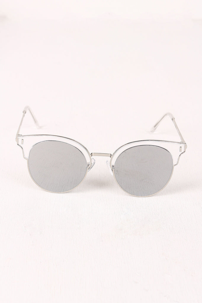 Round Clubmaster Sunglasses