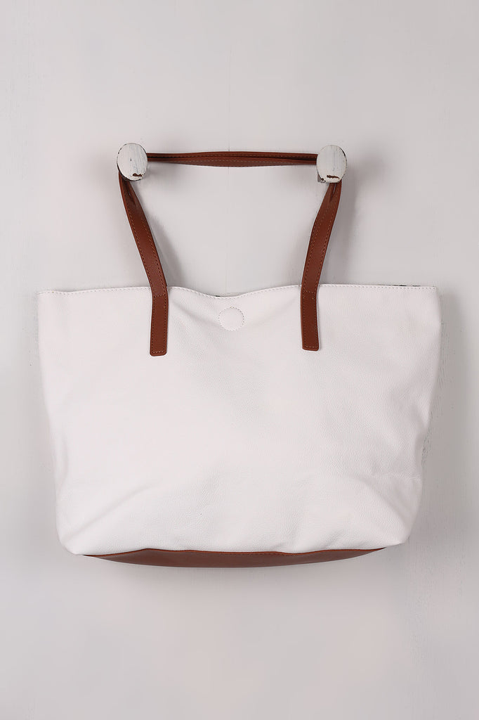 Embroidered Floral Reversible Tribal Tote Bag