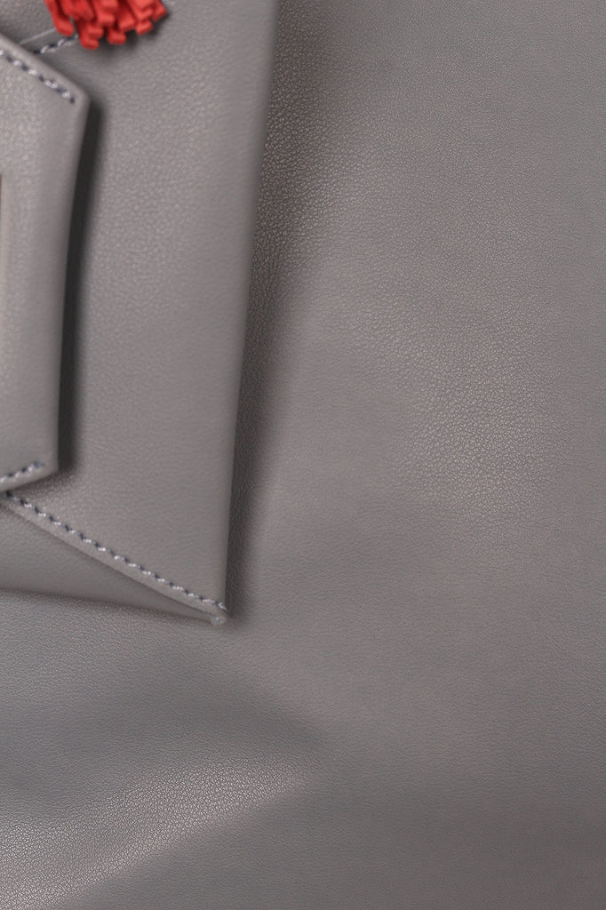 Vegan Leather Two In One Tassel Tote Bag