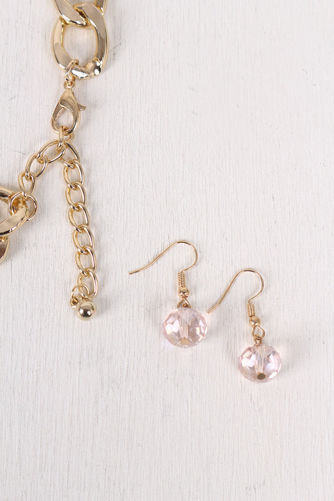 Beads With Flowers Bid Necklace