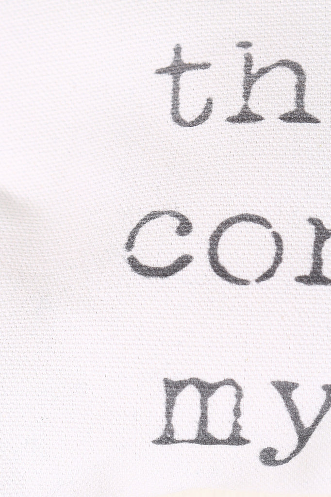 This Bag Contains My Face Canvas Clutch