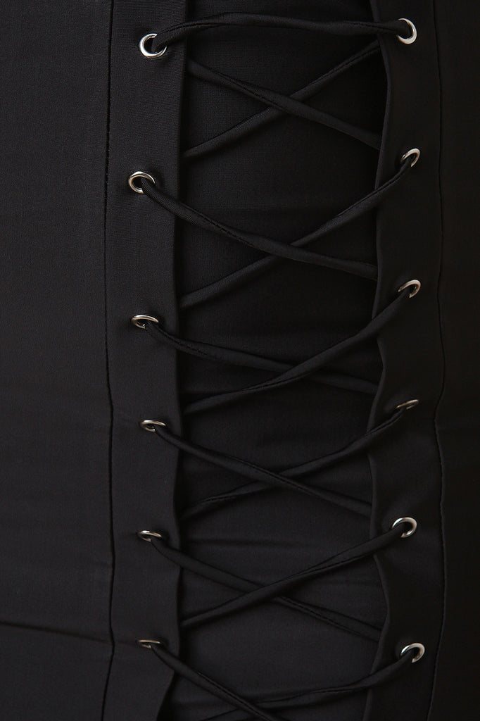 Stretchy High Waisted Corset Pencil Skirt