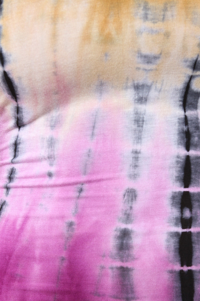 Sleeveless Mock Neck Tie Dye Romper