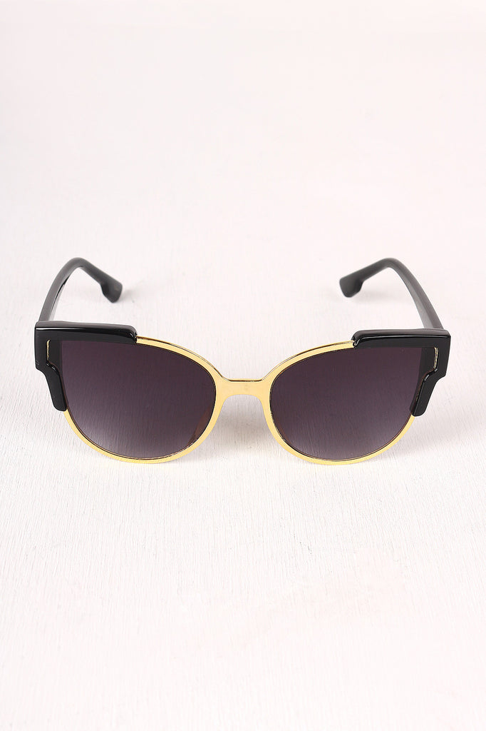 Tinted Retro Clubmaster Sunglasses