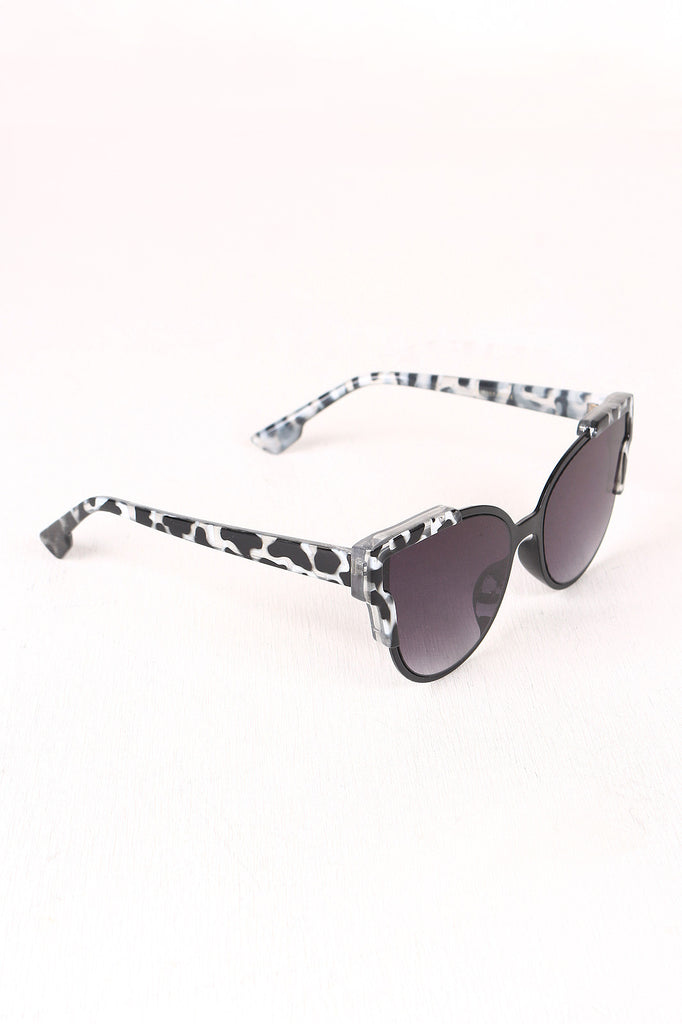 Tinted Retro Clubmaster Sunglasses