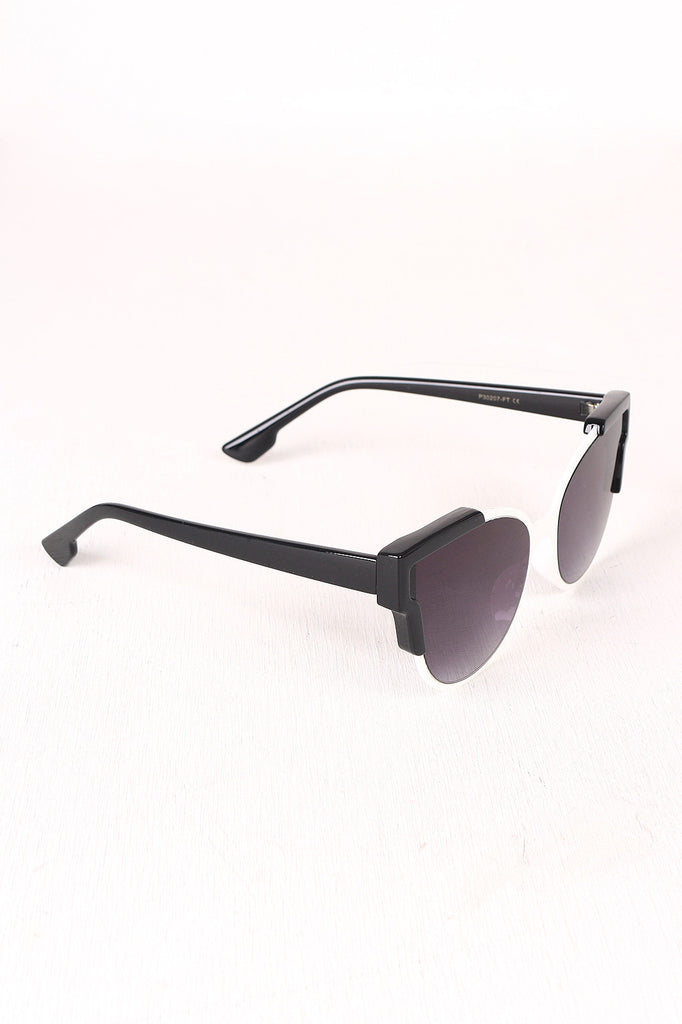 Tinted Retro Clubmaster Sunglasses