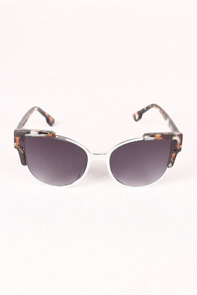 Tinted Retro Clubmaster Sunglasses