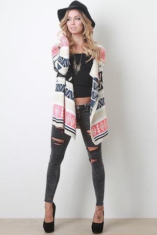 Tribal Asymmetry Cardigan