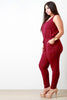 Scoop Neck Crisscross Back Pocketed Jumpsuit