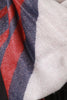 Geo Pattern Woven Square Frayed Scarf