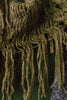 Loose Knit Fringe Hem Infinity Scarf