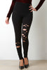 Jersey Razor Cutout High Waist Leggings