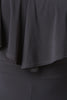 V Neck Ruffle Trim Wide Leg Jumpsuit