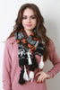 Knitted Elephant Tassel Scarf