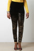 Metallic Foil Velvet Leggings