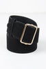Simple Vegan Suede Wide Belt