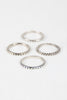 Rope Etched Multi Rings