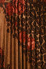 Diagonal Floral Leopard Accordion Skirt