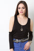 Vegan Leather Embroidered Swirls Belt