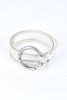 Round Buckle Color Trimmed Clear Belt