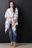 Textured Plaid Long Sleeve Cardigan