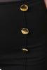 High Waisted Palazzo Decor Button Pants