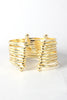 Ten Hammered Bracelet Cuff