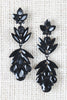 Teardrop Rhinestone Cluster Dangle Earrings