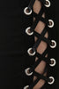 Corset Lace-up Side Midi Skirt