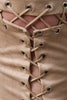 Lace-Up Vegan Suede Legging Pants