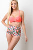Tropical Floral High Waist Bikini Set